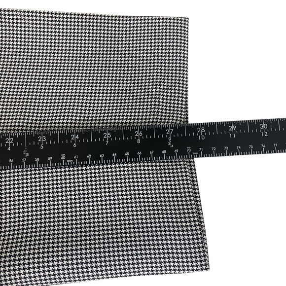NOS Vintage Dark Academia High Waisted Black Houndstooth Trousers Pants Size 14P - Picture 12 of 14